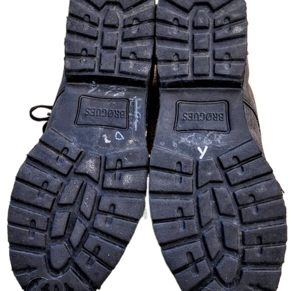 Women's 8M Brogues BOC Brush Gray Vegan Suede Lace Up Oxford Walkers - Picture 5 of 7